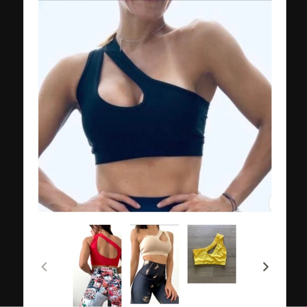 One Shoulder Crop Top - Picture 4 of 4
